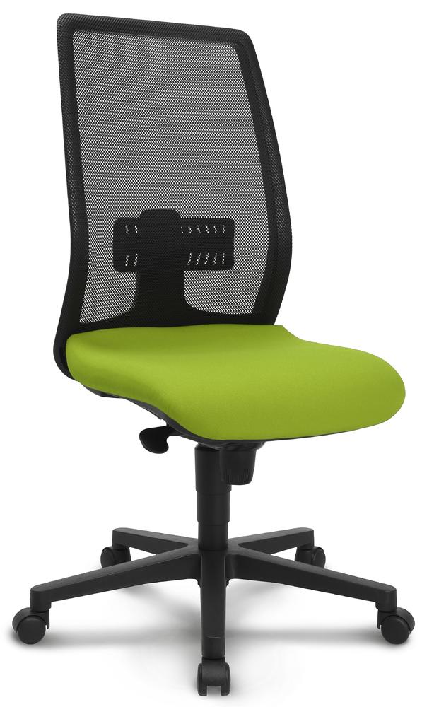 Bureaustoel LIVORNO DV | zwart/groen | zonder hoofdsteun