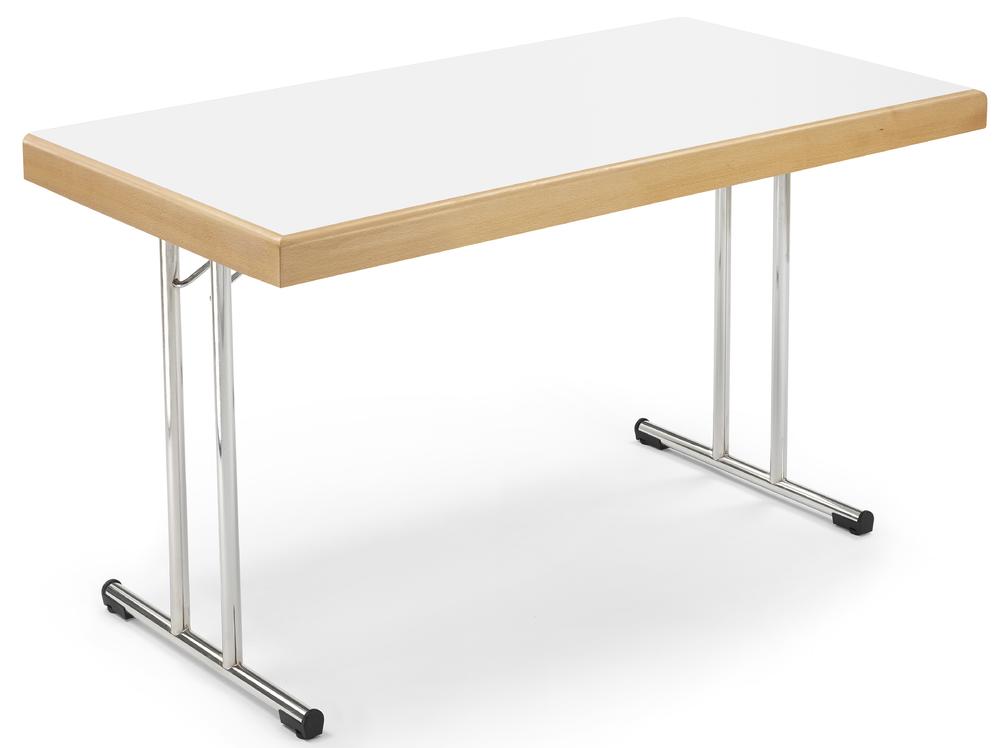 Klaptafel met randbekleding | wit | 1400 | 700