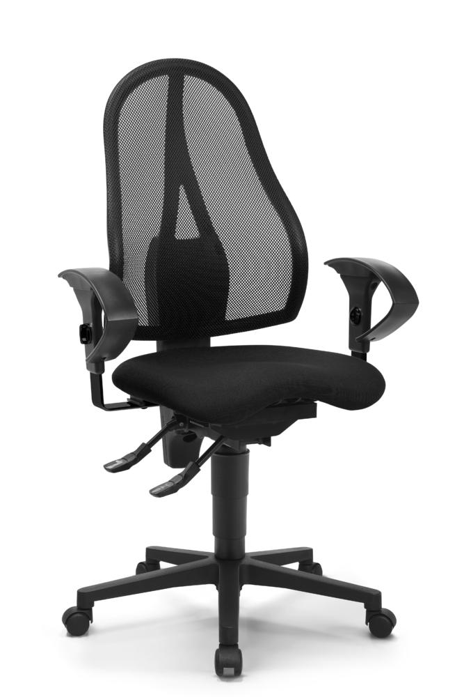 Bürostuhl SITNESS 40 NET mit Armlehnen | zwart/zwart | zwart