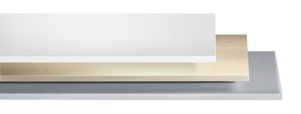 Topblad voor roldeurkast | lichtgrijs | 1200
