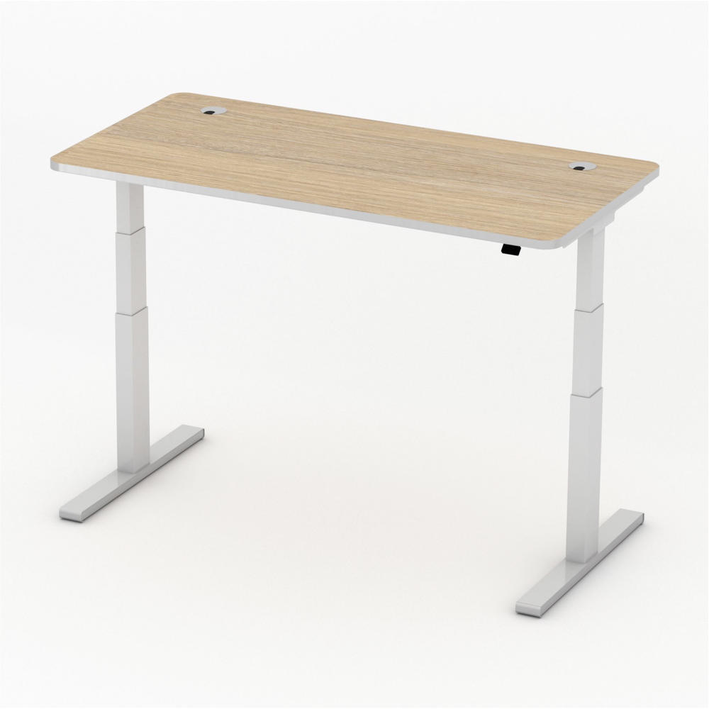 Hoogteverstelbare bureau iMODUL | licht eik | 1600 | rechthoek