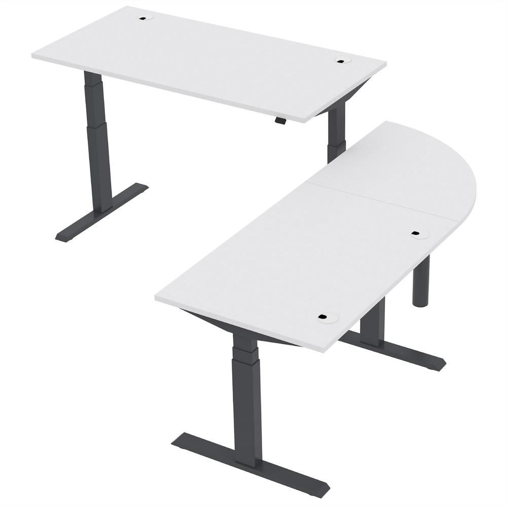 Verbindingsblad 1/4 cirkel SST | lichtgrijs | zwart | 90° hoek 1/4 circel