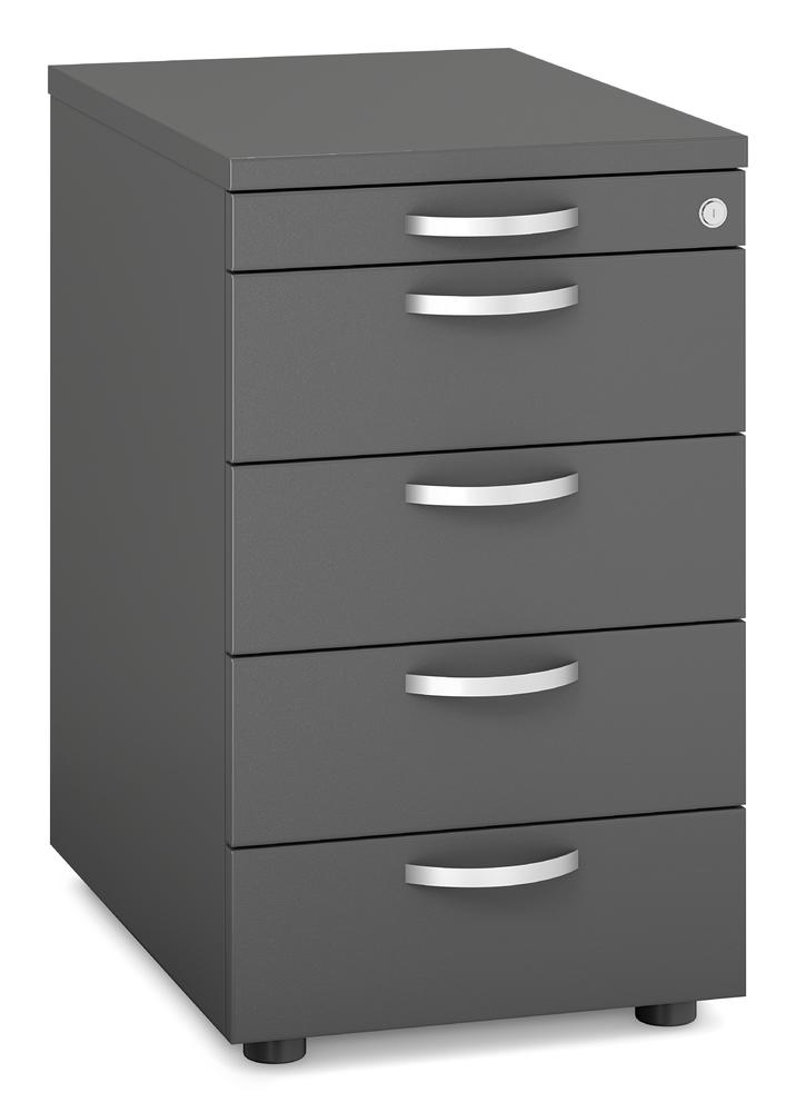 Standcontainer PROFI MODUL | antraciet | 600 | 4 lades