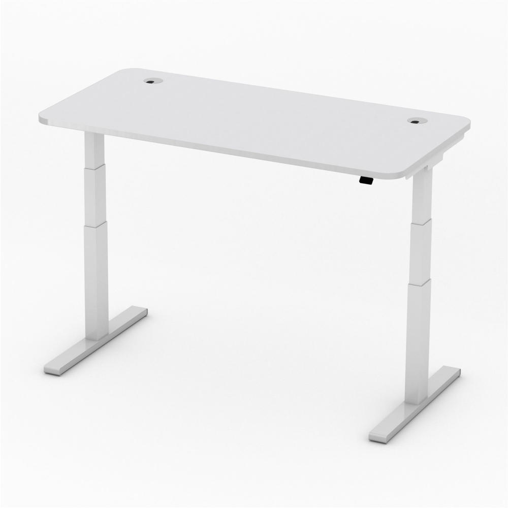 Verstelbare bureau iMODUL | lichtgrijs | 1600 | rechthoek