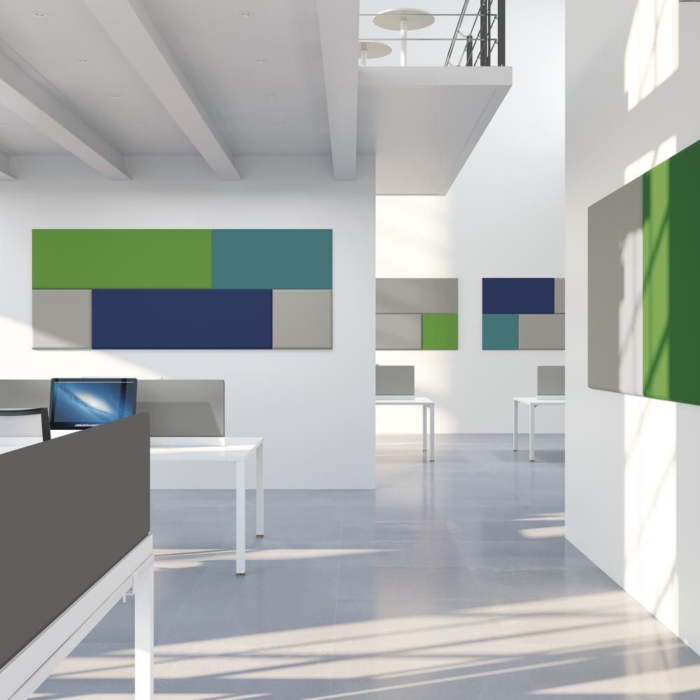 Akoestische elementen ADDENDA voor wandmontage | groen | 1000 | voor wandmontage