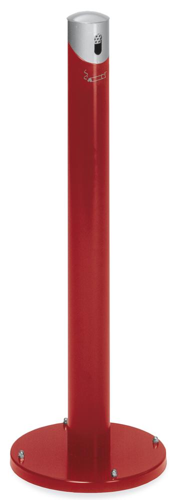 Paal voor asbak SG 105 | vuurrood RAL 3000 | rond