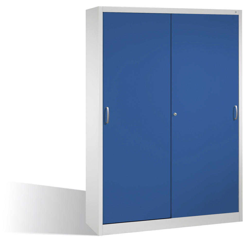 Schuifdeurkast SYSTEM STB 100 | gentiaanblauw RAL 5010 | 1600 | 400