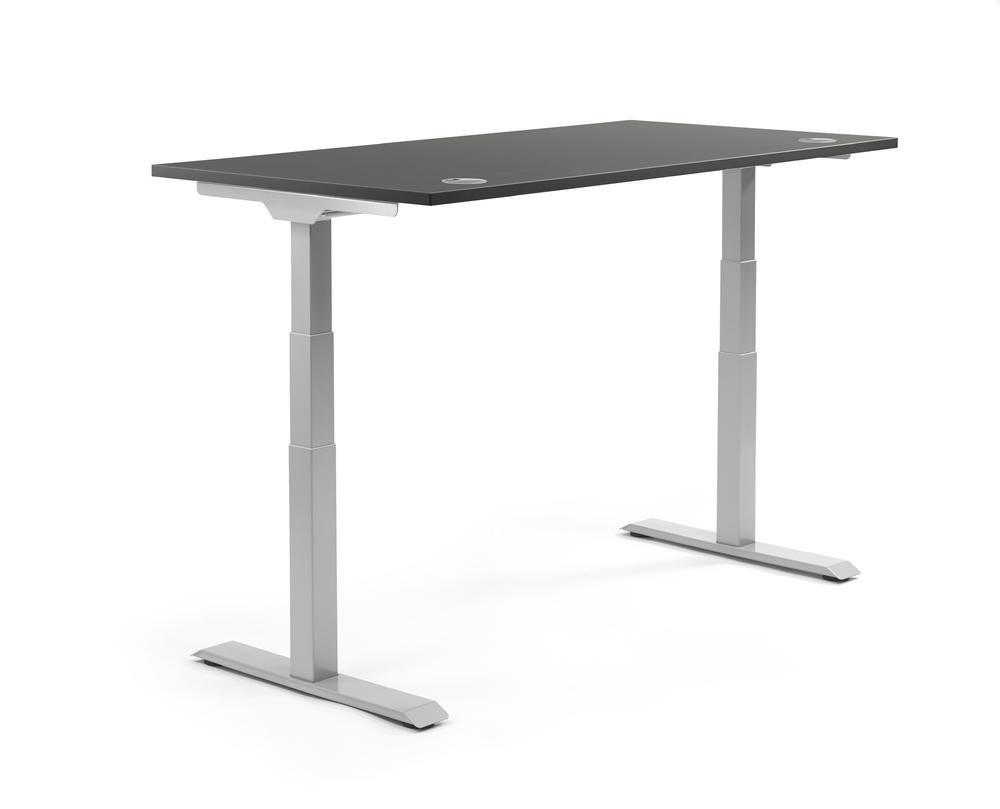 Verstelbare bureau FLEX MODUL | antraciet | 2000 | aluzilver