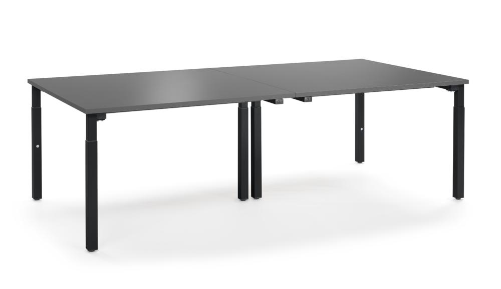 Konferenztisch System MODUL | antraciet | 3200 | 1600 | zwart RAL 9005