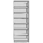 Aanbouwmodule klikrek PROGRESS 500 T | 2600 | 960 | 300 | Volledig rek met rugwand | Aanbouwrek