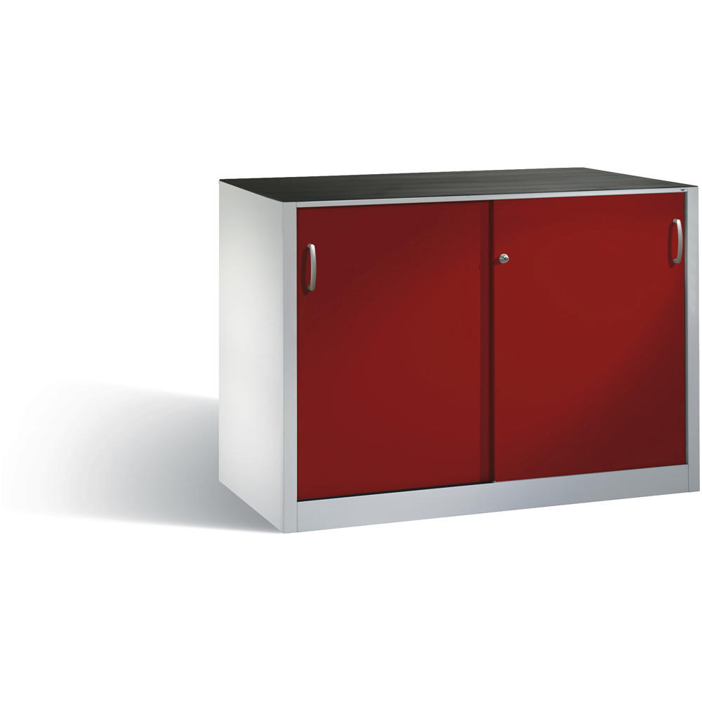 Bijzetkast SYSTEM SBT 100 | robijnrood RAL 3003 | 1600 | 500