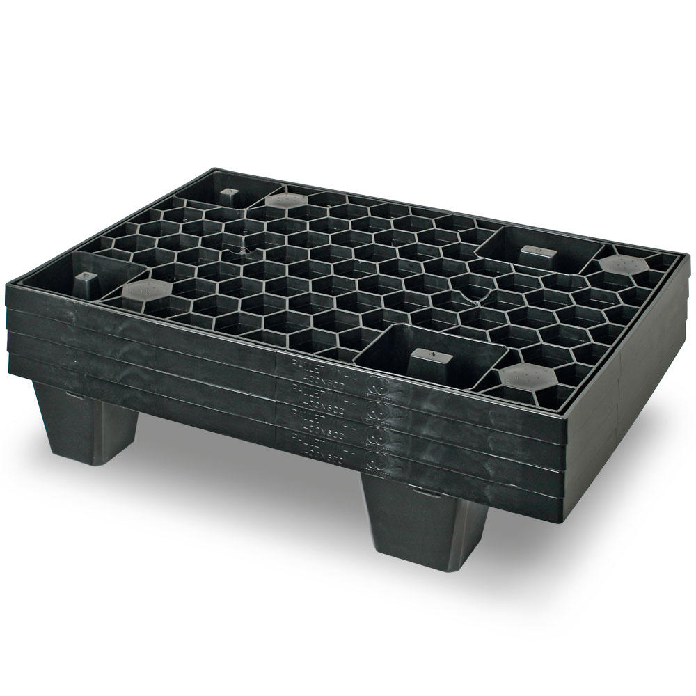 Halve europallet, lichtgewicht, zwart | 400