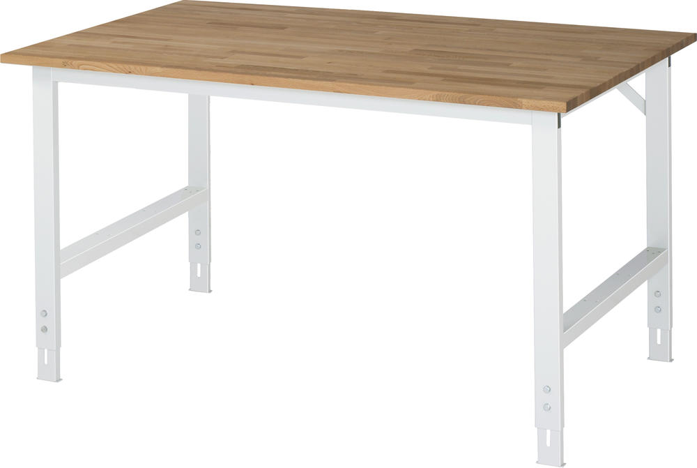 Werktafel SYSTEM VK3060, onderstel 2 | 1500 | 1000 | Basic tafel | massief-beuken-blad