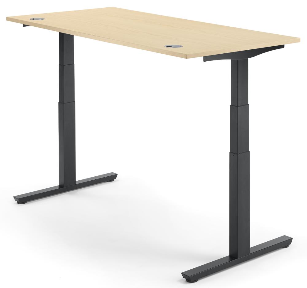 Hoogteverstelbare bureau COMFORT II PROFI MODUL | esdoorndecor | 2000 | zwart