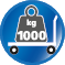 Belastbar bis 1000 kg Belastbar bis 1000 kg