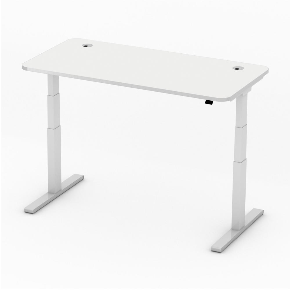 Hoogteverstelbare bureau iMODUL | wit | 1600 | rechthoek