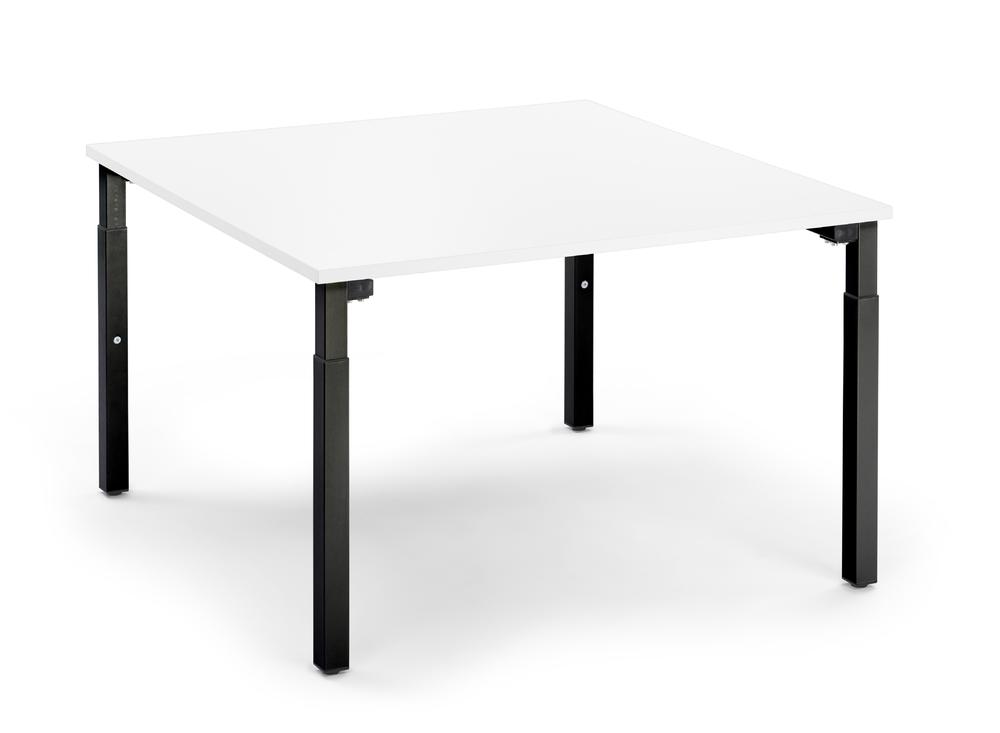 Conferentietafel-Systeem MODUL | wit | 1200 | 1200 | zwart RAL 9005