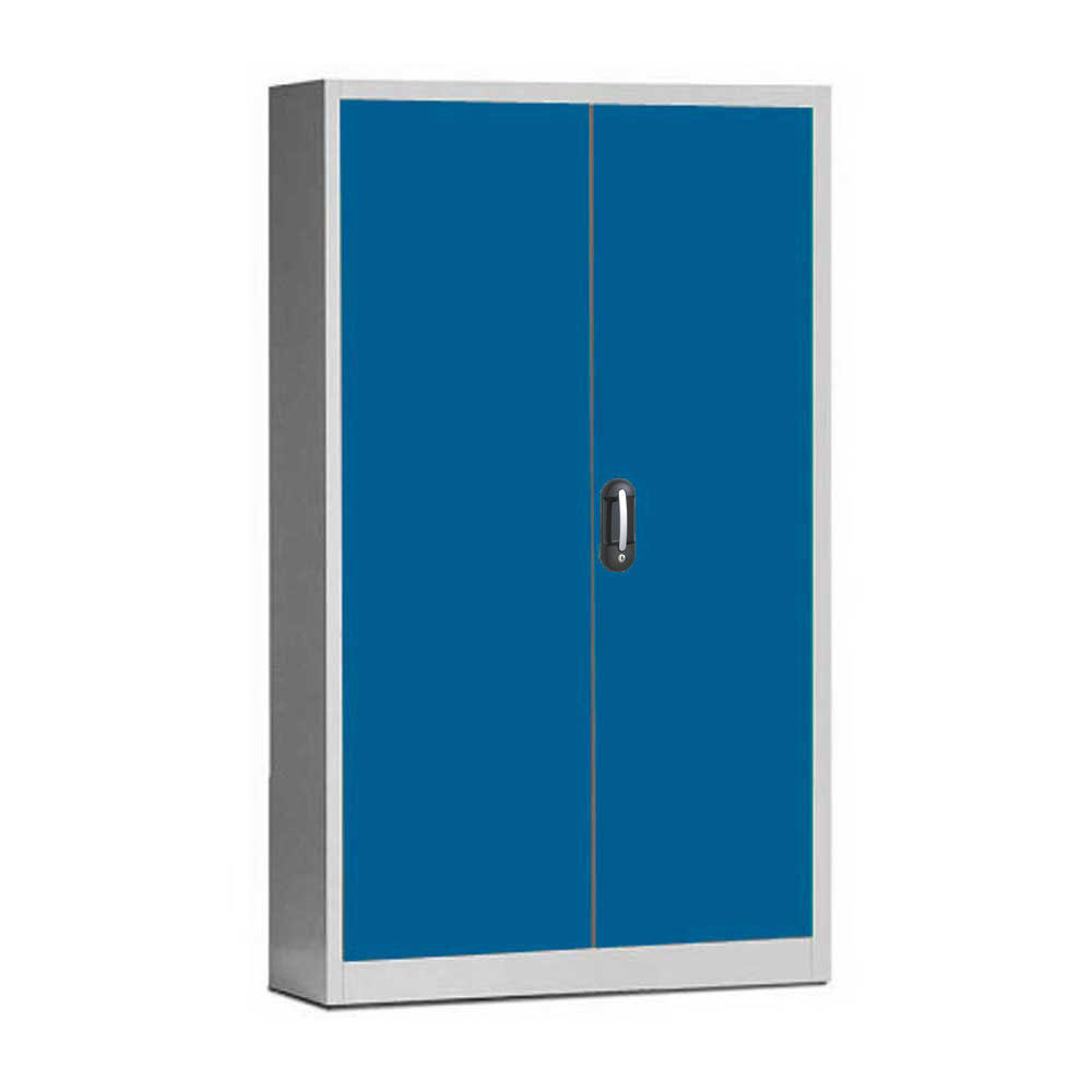Kantoorkast met draaideuren, staal ERGO LOCK 4 | gentiaanblauw RAL 5010 | 1200 | 500