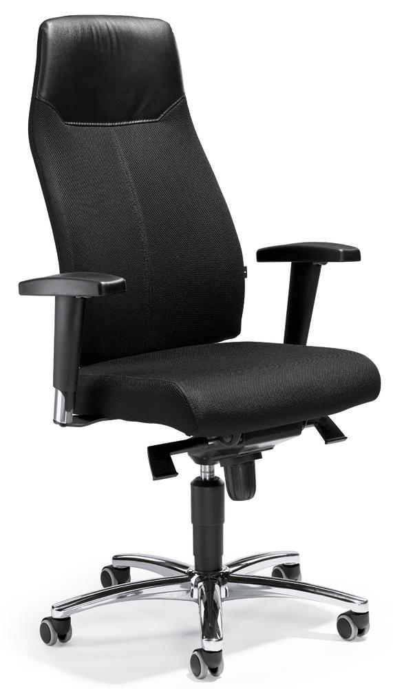 Directiezetel ALTHEA met armleggers | zwart | verstelbare armleggers
