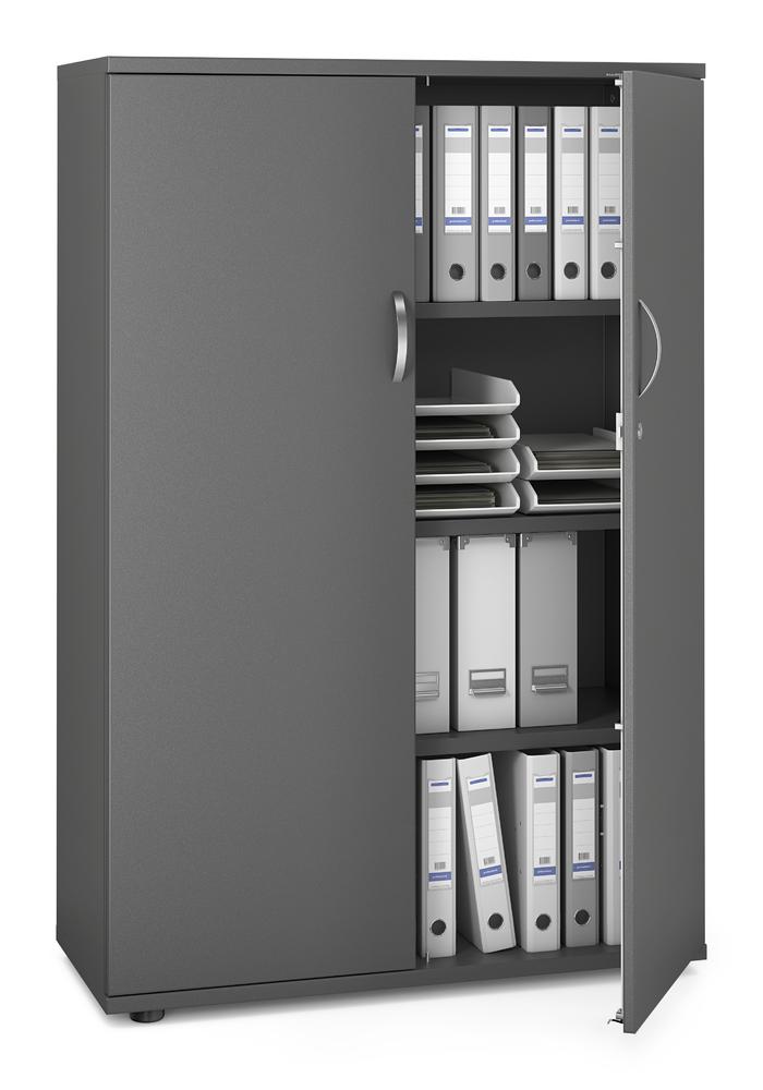 Draaideurkast PROFI MODUL | antraciet | 1000 | Deurstop midden | 1500 mm (4 OH)