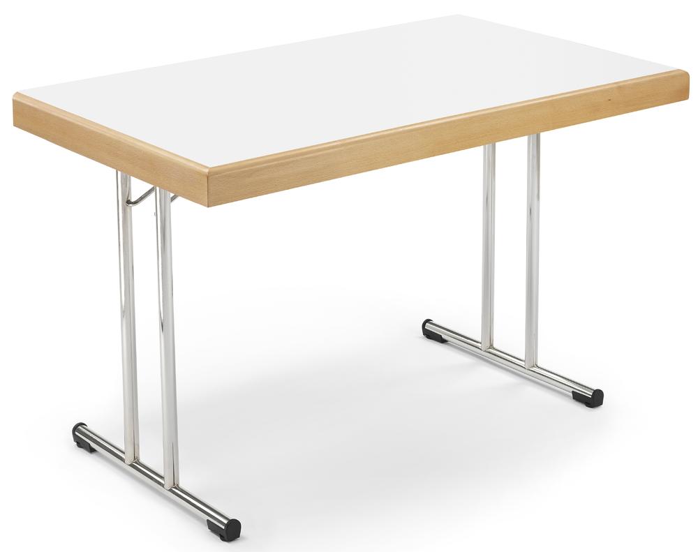 Klaptafel met randbekleding | wit | 1200 | 700