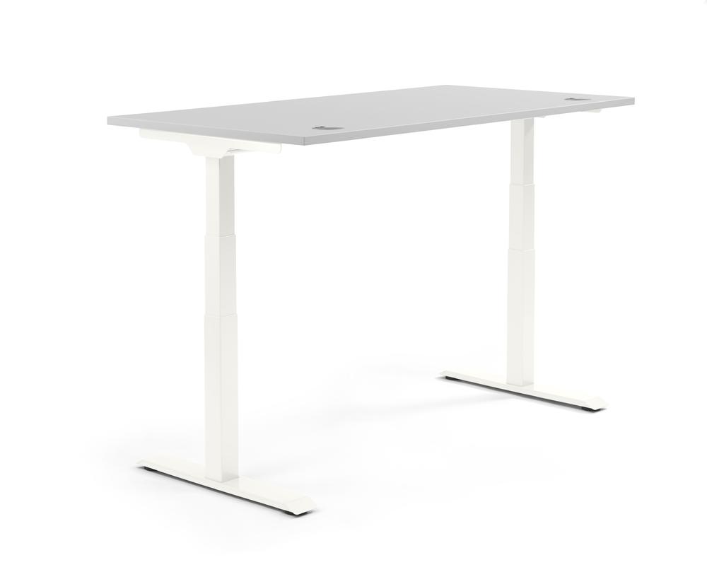 Verstelbare bureau FLEX MODUL | lichtgrijs | 2000 | wit