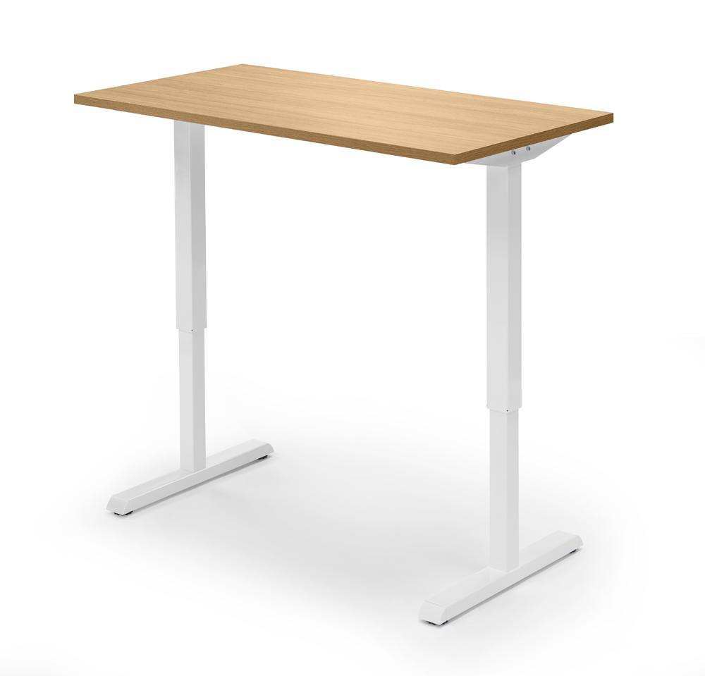 Verstelbare bureau, diepte 650 mm | beukdecor | 1600 | wit