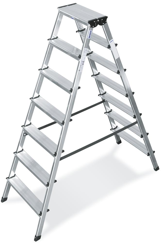 Aluminium dubbele trap | 2 x 7 treden