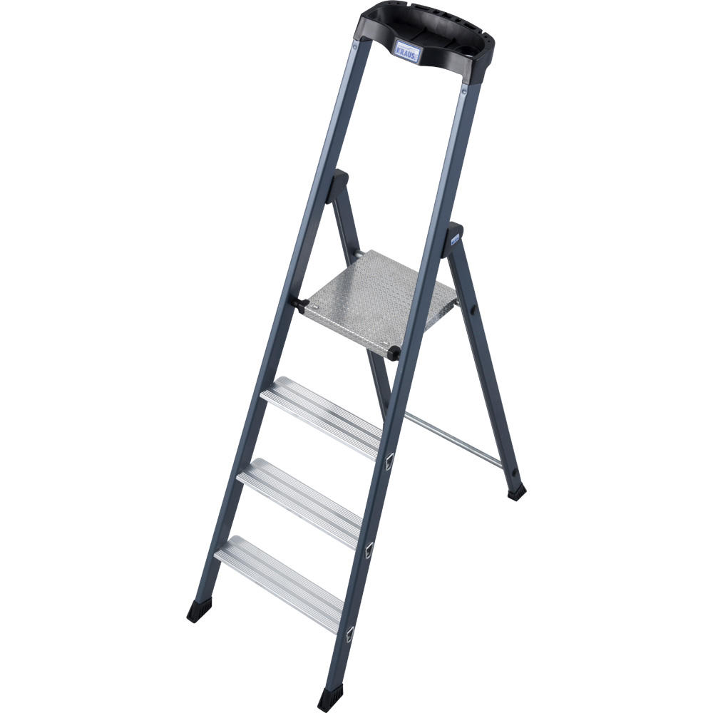 Trapladder geanodiseerd plus, 4 treden | 2840