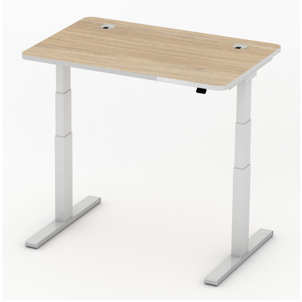 Hoogteverstelbare bureau iMODUL | licht eik | 1200 | rechthoek