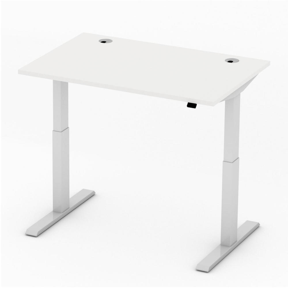 Zit-/stabureau Basic EVO | wit | 1200 | aluzilver | 715-1205