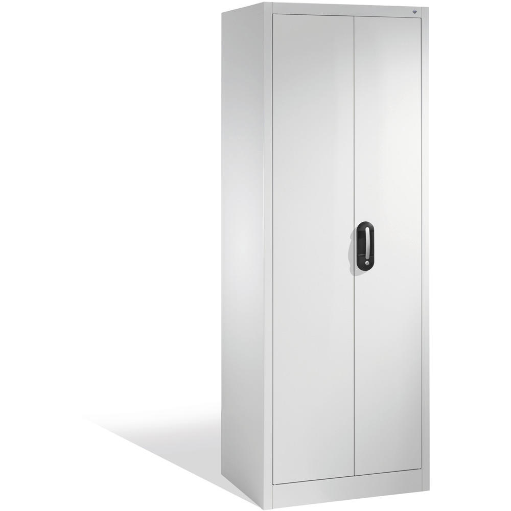 Kantoorkast met draaideuren, staal ERGO LOCK 4 | lichtgrijs RAL 7035 | 700 | 500