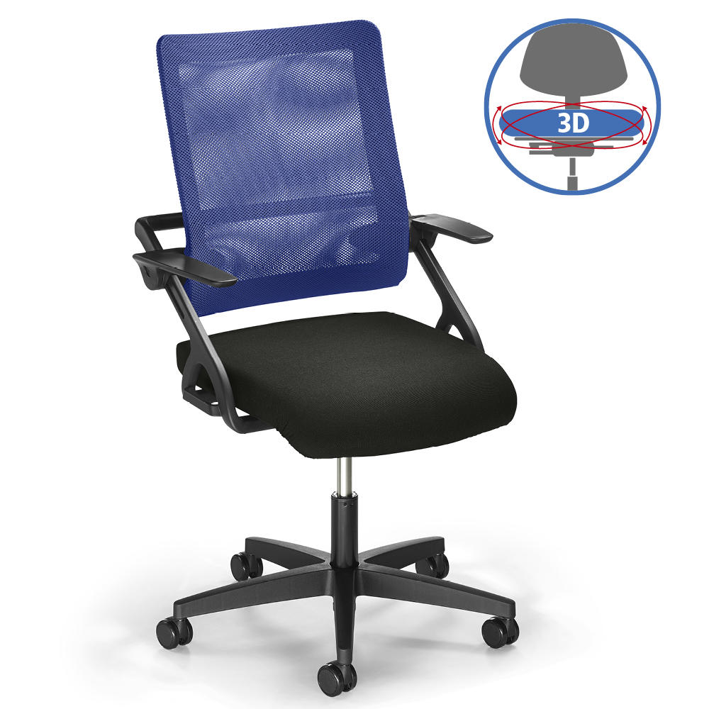 Bureaustoel SITNESS 60-3D NET – beweegbare zitting