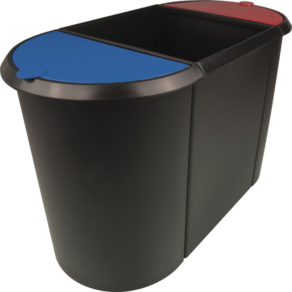 Systeempapiermanden Trio, voor afvalscheiding
