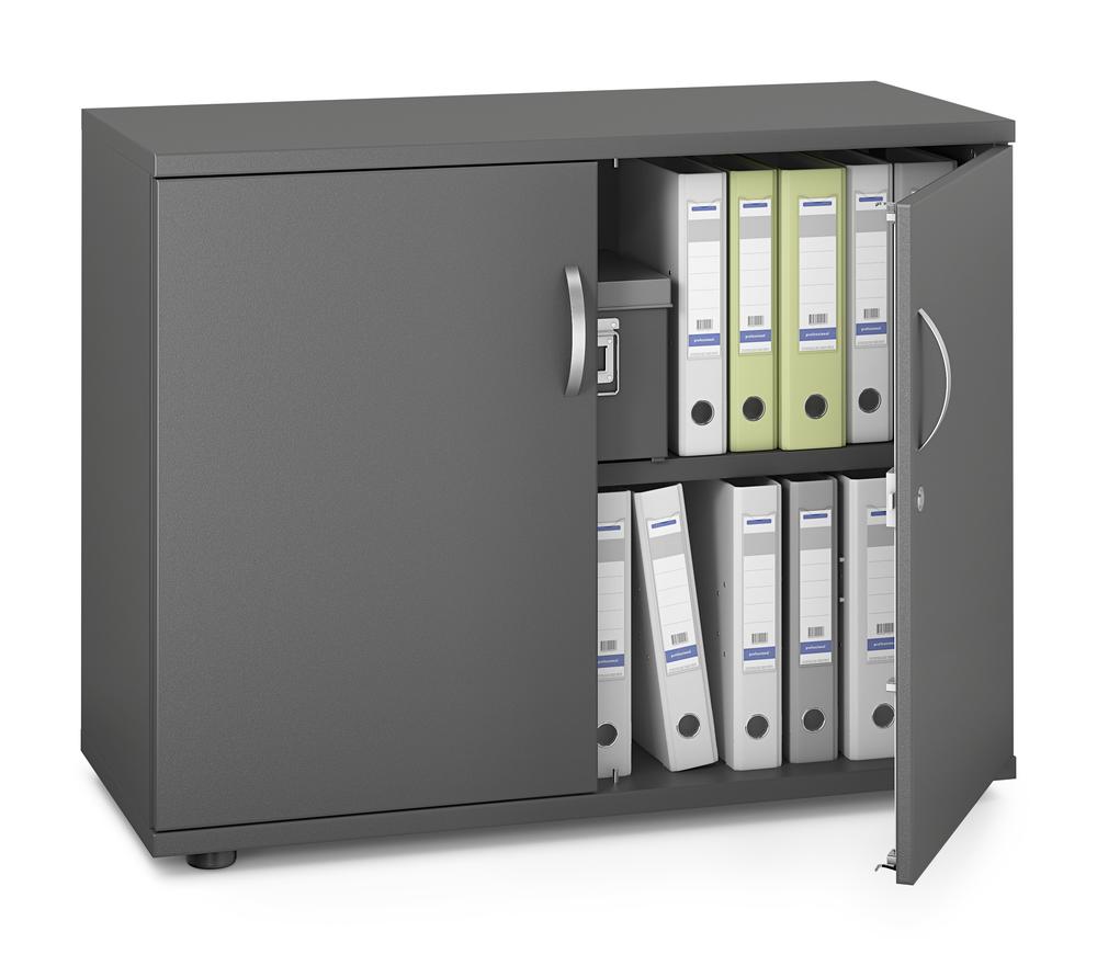 Draaideurkast PROFI MODUL | antraciet | 1000 | Deurstop midden | 780 mm (2 OH)