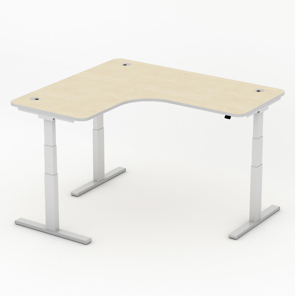 Hoogteverstelbare hoekbureau iMODUL | esdoorndecor | 1800 | hoekbureau linkszijdig