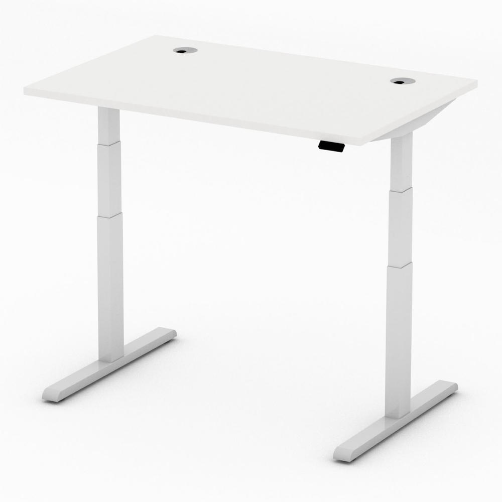 Verstelbare bureaus PRO MULTI MODUL | wit | 1200 | aluzilver