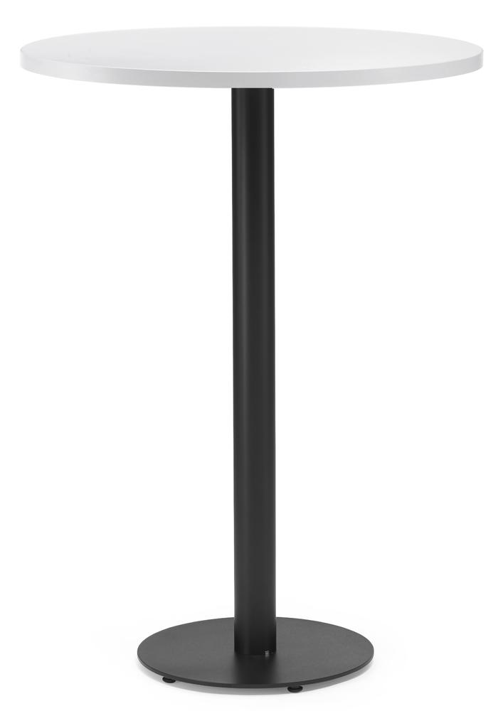 Cafetaria-/statafelsysteem PARMA rond | wit | 1125 | zwart