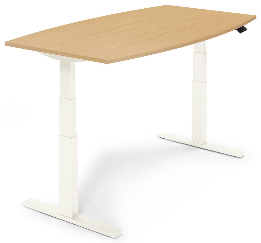 Zit-/stavergadertafel, in de hoogte verstelbaar | beukdecor | 1800 | wit