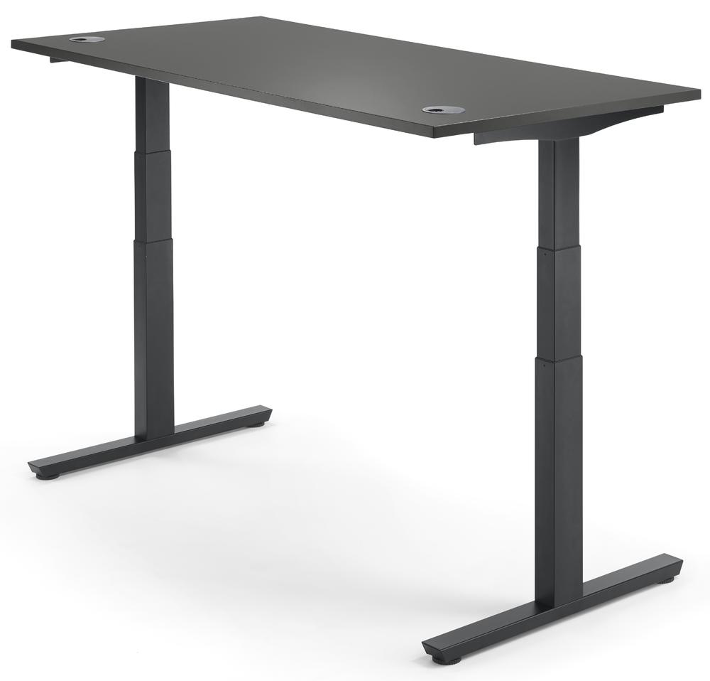 Hoogteverstelbare bureau COMFORT II PROFI MODUL | antraciet | 2000 | zwart