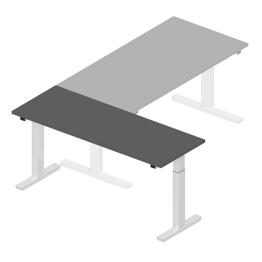 Aanbouwbladen 1600 PROFI MODUL | antraciet | aluzilver RAL 9006
