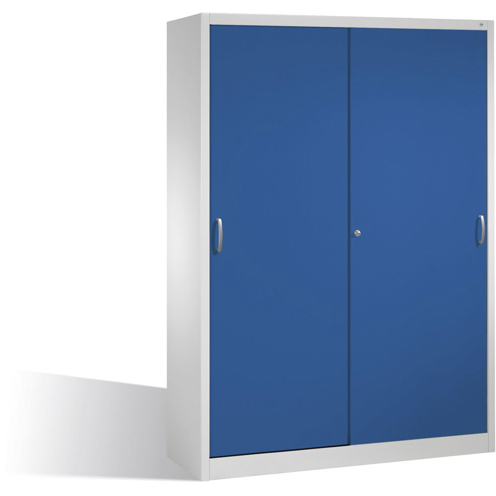 Schuifdeurkast SYSTEM STB 100 | gentiaanblauw RAL 5010 | 1600 | 500