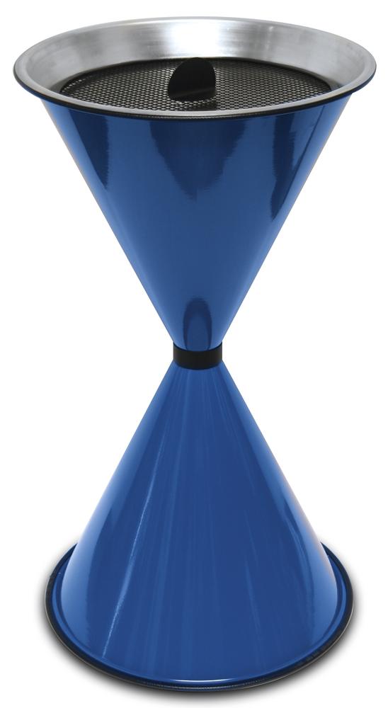 Staande asbak DIABOLO | blauw | staal