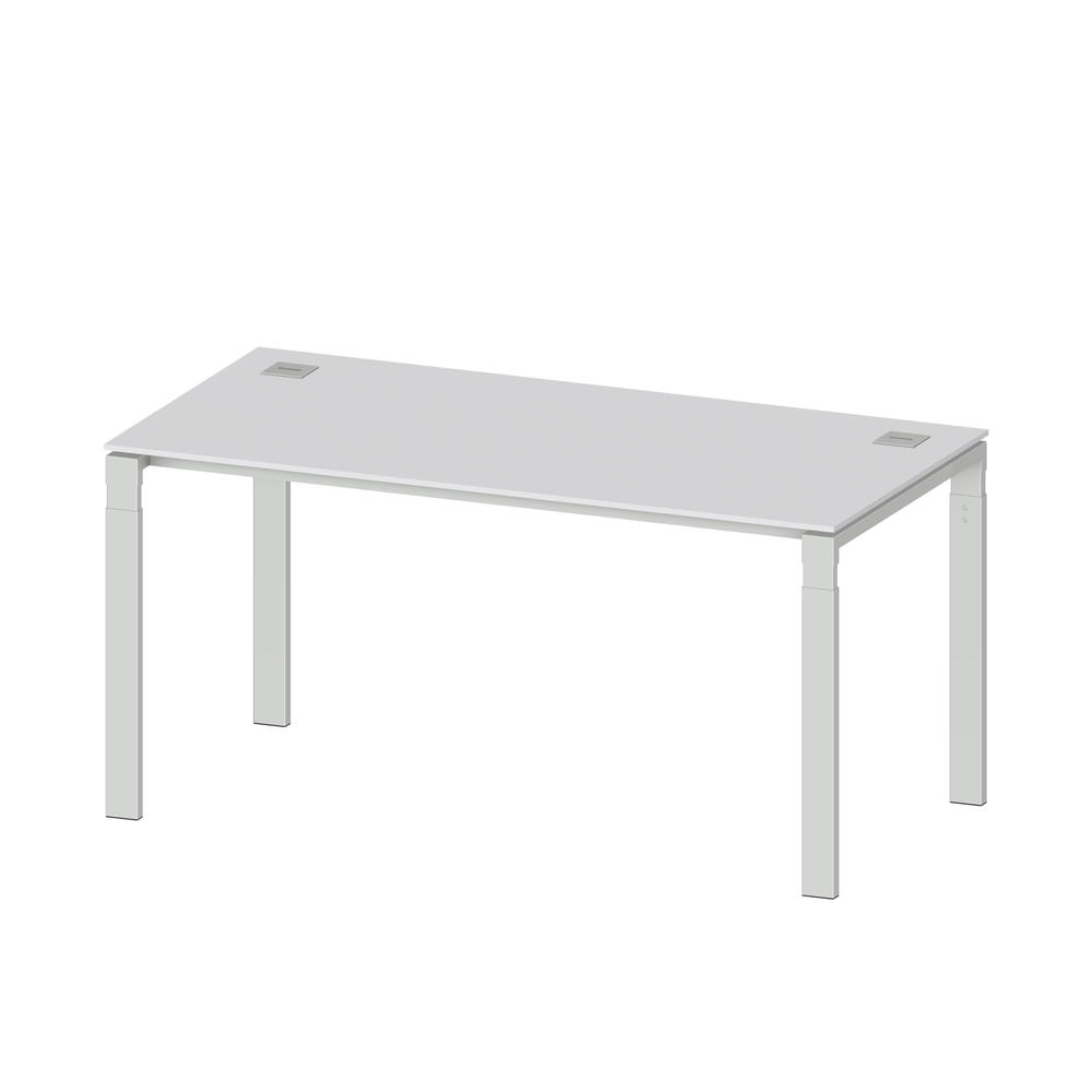 Bureau 4 poten Comfort EVO | lichtgrijs | 1600