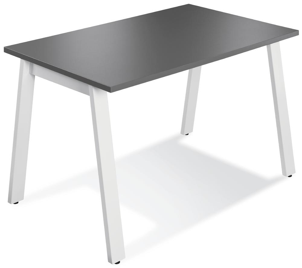 Conferentietafel DELTA RIO | antraciet | 1200 | wit RAL 9016