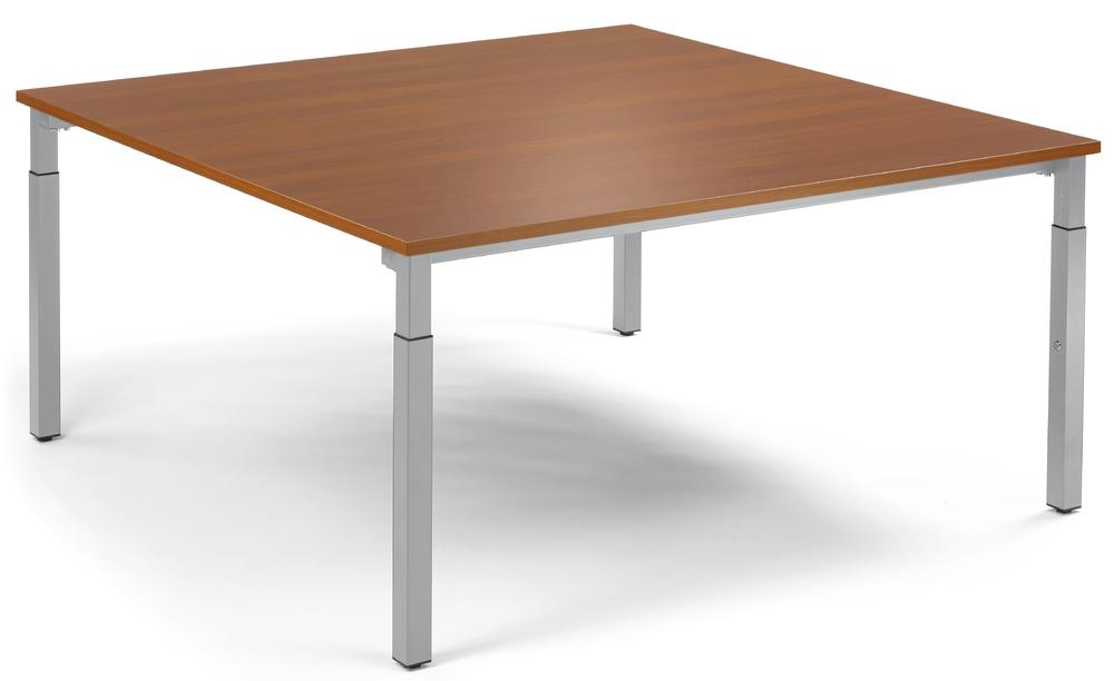 Conferentietafel-Systeem MODUL | calvados | 1600 | 1600 | aluzilver RAL 9006