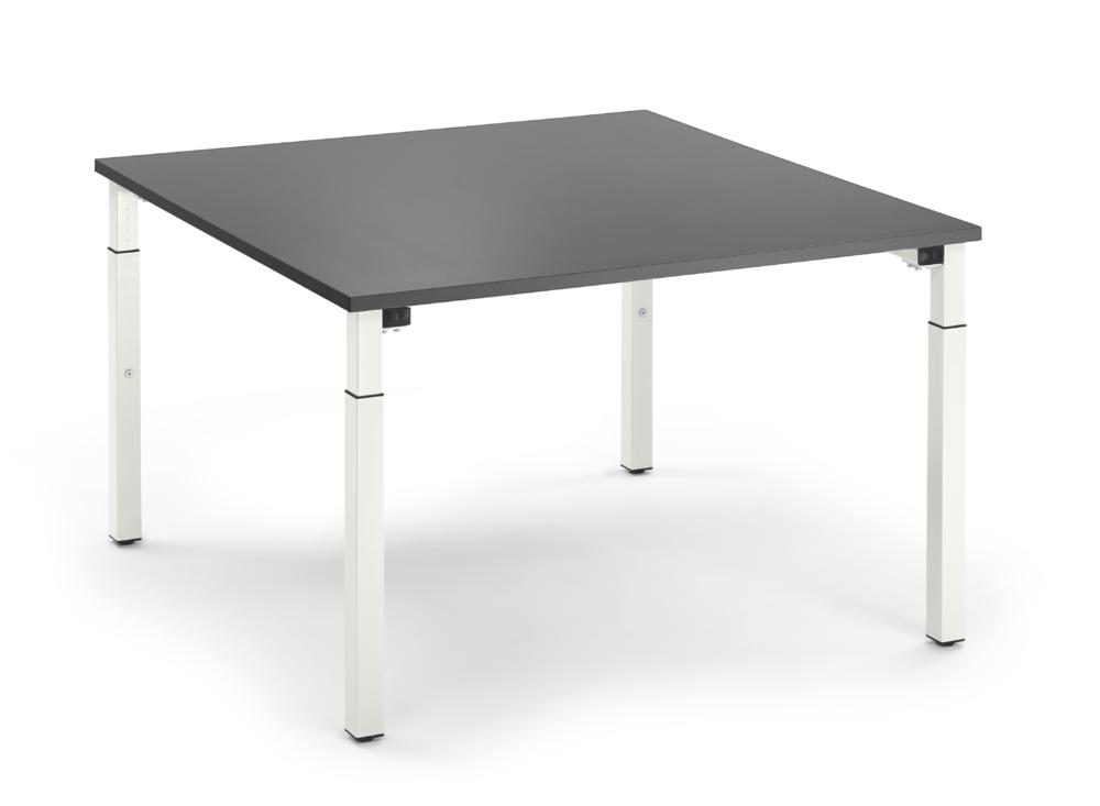Konferenztisch System MODUL | antraciet | 1200 | 1200 | wit RAL 9016