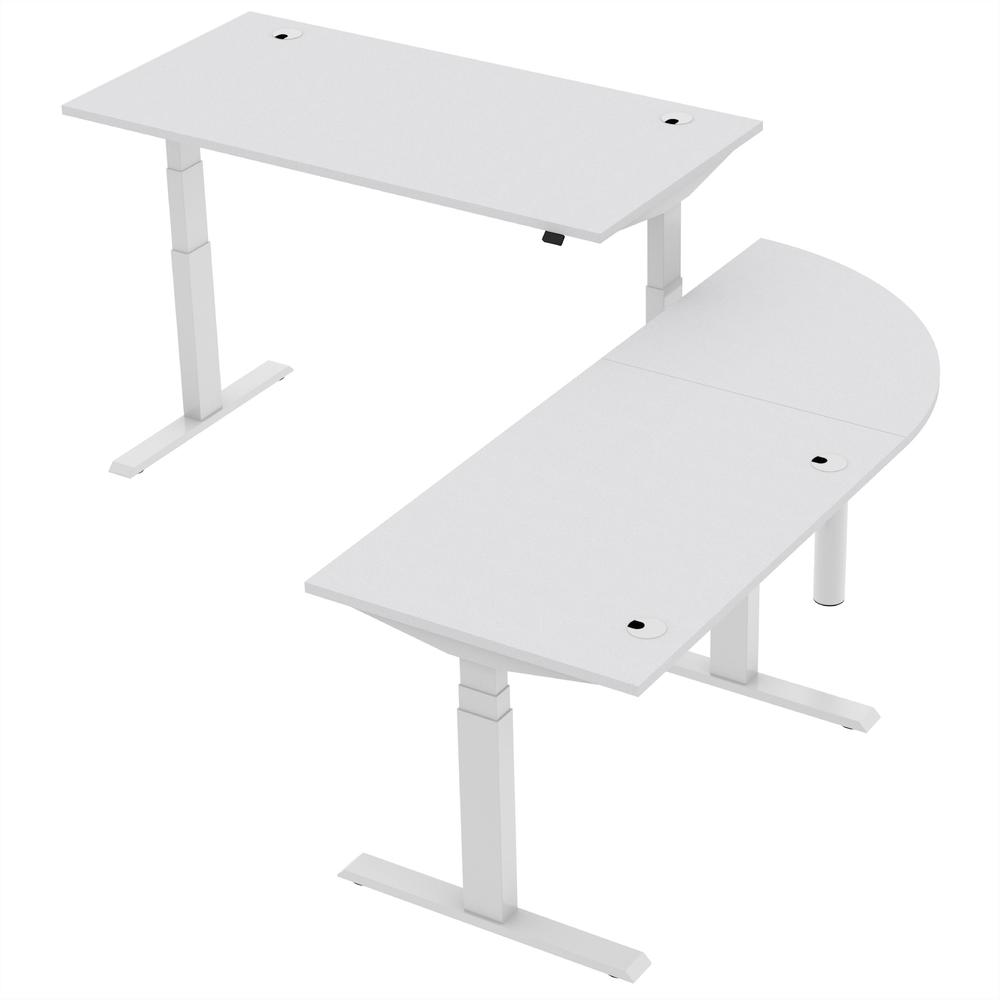Verbindingsblad 1/4 cirkel SST | lichtgrijs | aluzilver | 90° hoek 1/4 circel