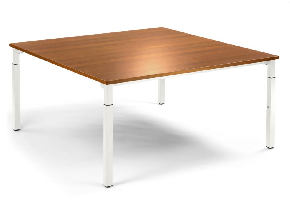 Konferenztisch System MODUL | calvados | 1600 | 1600 | wit RAL 9016