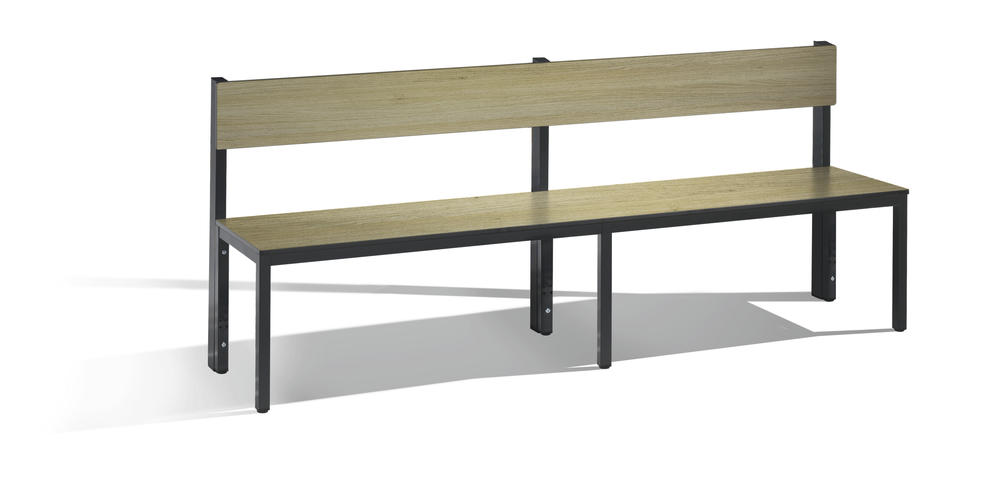 Bank met rugleuning Basic Plus | eikdecor | 1960 | Met rugleuning | vrijstaande zitbank | zonder schoenenrooster